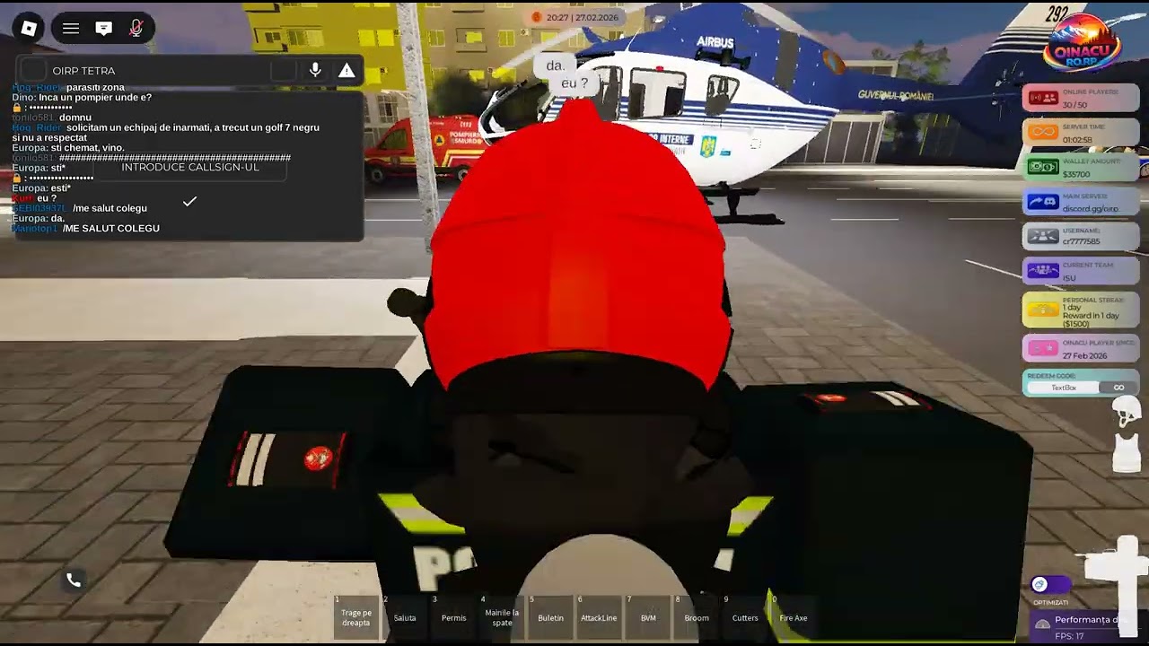 curaj,incredere si constiinta ISU Oinacu Romania Roleplay