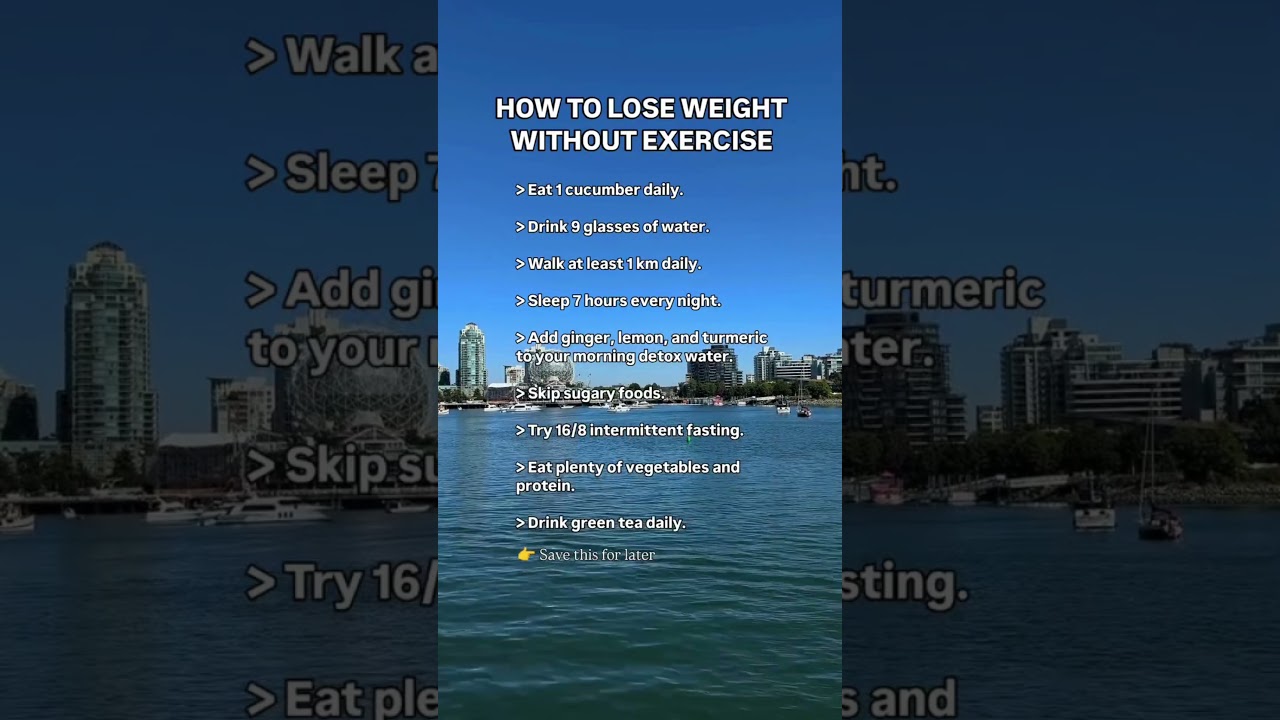 Lose Weight WITHOUT Exercise 😳 Try This!