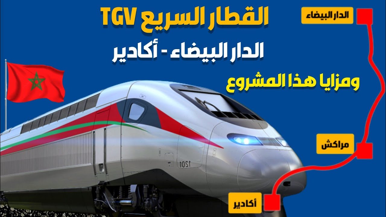 مستجدات مشروع القطار السريع TGV "البراق" الدار البيضاء-أكادير عبر مراكش.. وما هي مزايا هذا المشروع؟