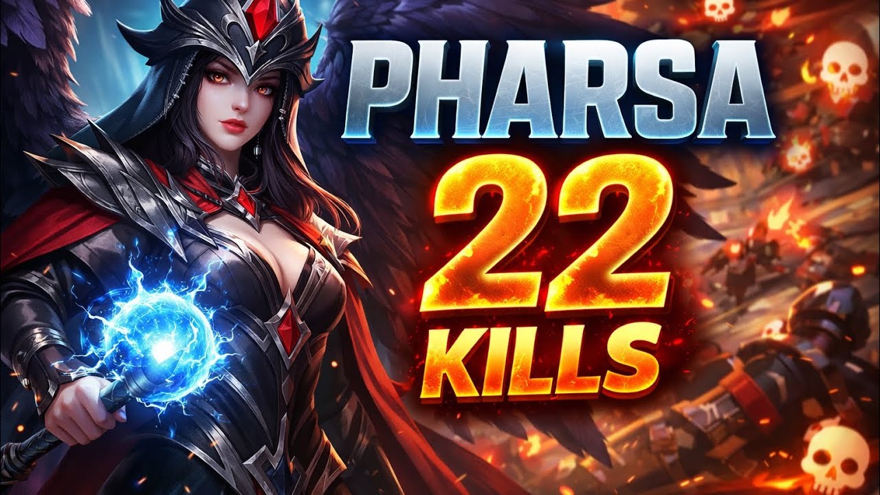 PHARSA 22 KILLS + GAMEPLAY + MOBILE LEGENDS