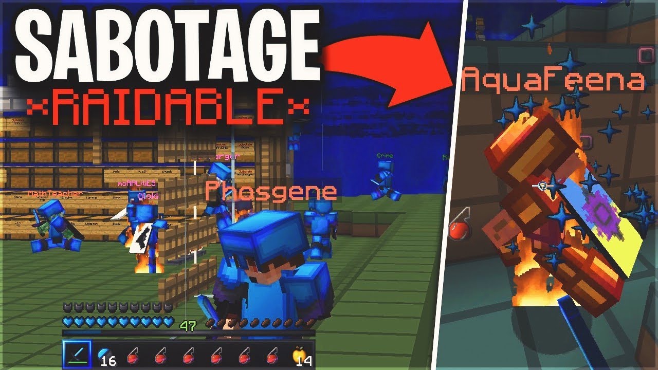 we SABOTAGED their INVIS RAID... *RAIDABLE* - Living in a Fall Trap #2 | Minecraft HCF