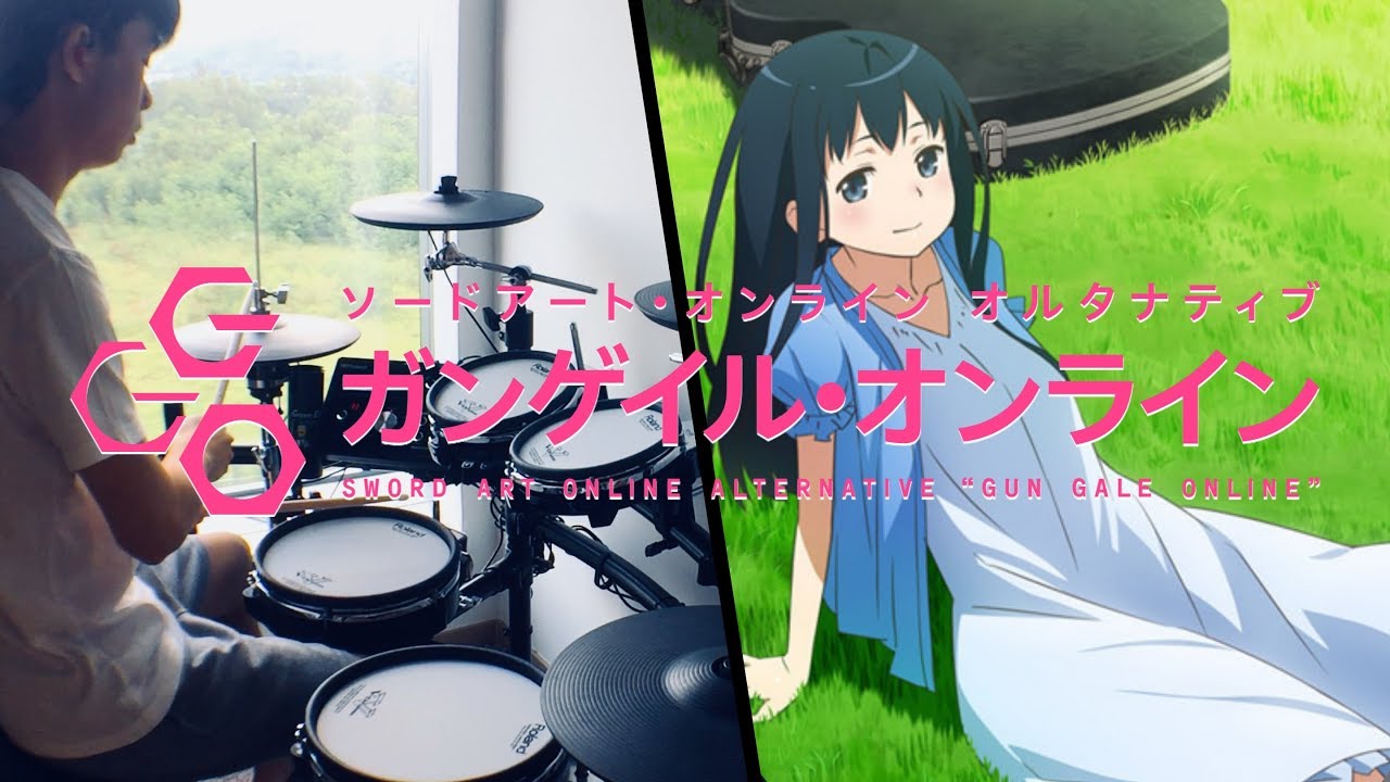 Sword Art Online Alternative: Gun Gale Online EP 12 OST -【Rea(s)oN】神崎エルザ - Drum Cover/を叩いてみた
