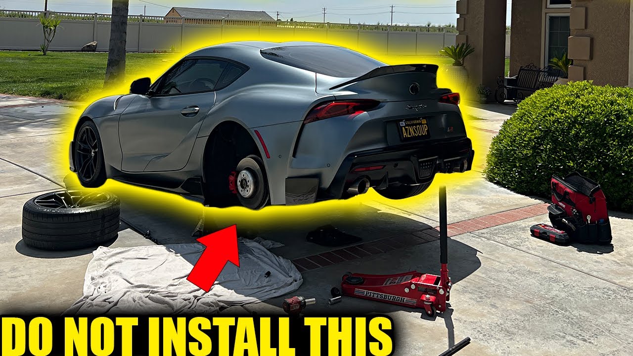 Fixing the ride height on the Supra! | H&R springs hack!