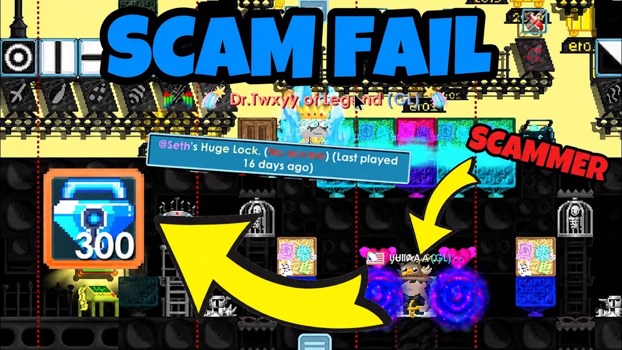 300 BGL MAINLOCK SCAM FAIL! (BIG TRADE) OMG | Growtopia