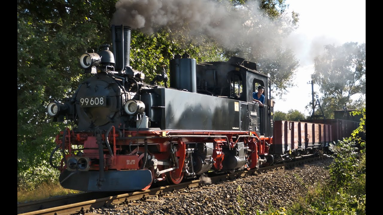 EXTRA ! Historische Dampflok IV K 99 608 mit Fotosonderzug, Lößnitzgrundbahn