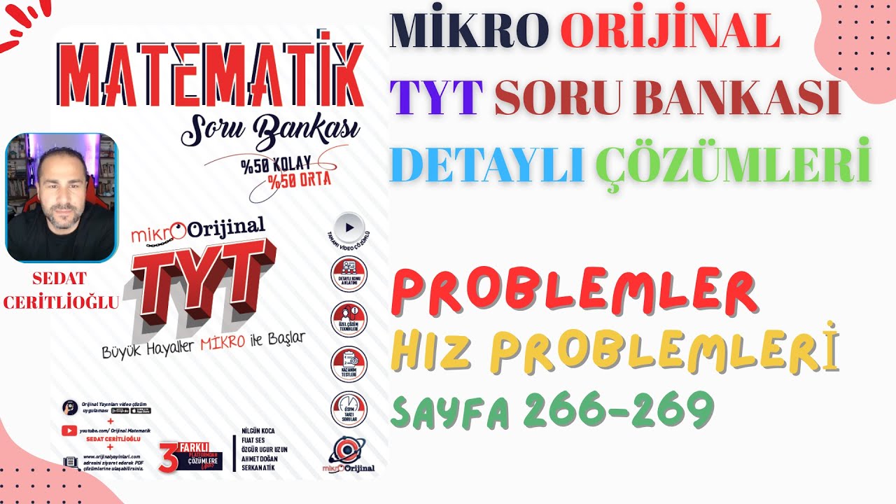 2026 MİKRO ORİJİNAL TYT SORU BANKASI ÇÖZÜMLERİ SYF266-269 #orijinalmatematik #mikroorijinal #yks2026