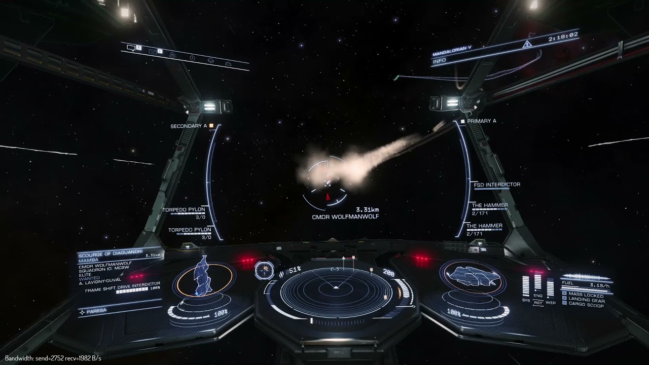 Elite: Dangerous - Cmdr Wolfmanwolf Coughs Up 439 Million cr. in Bounties
