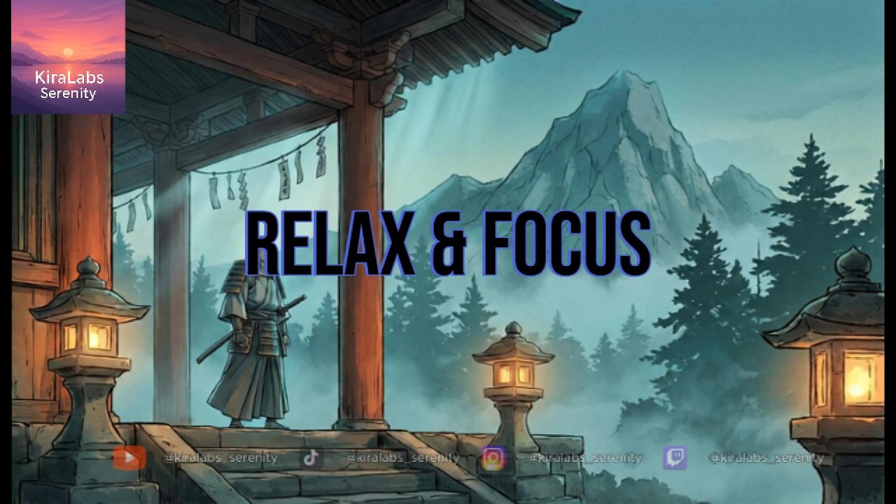 Ink & Silence — Samurai at Mountain Temple