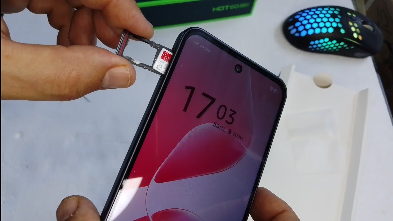 Infinix  Hot 60&nbsp;: comment ins&eacute;rer la carte SIM
