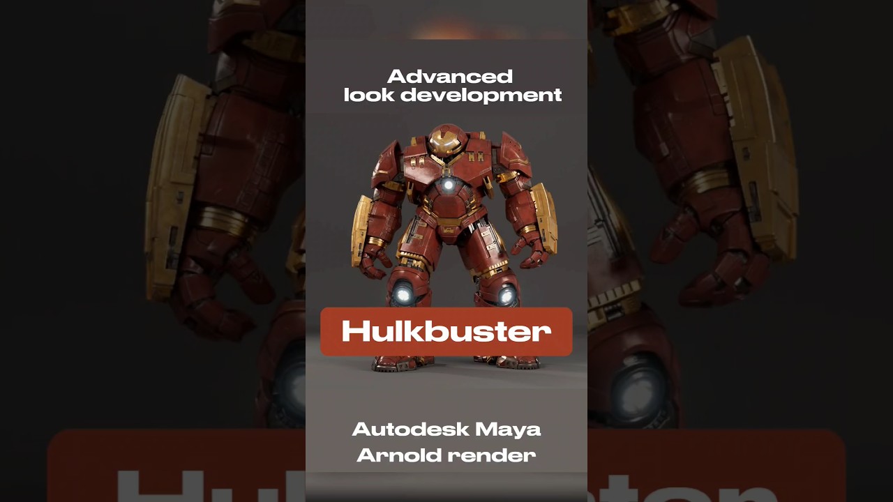Advanced look development in Arnold for Maya | The Hulkbuster look dev | 