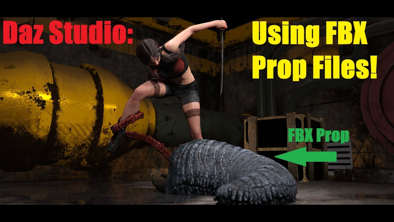 Daz Studio: как использовать файлы FBX в Daz Studio!