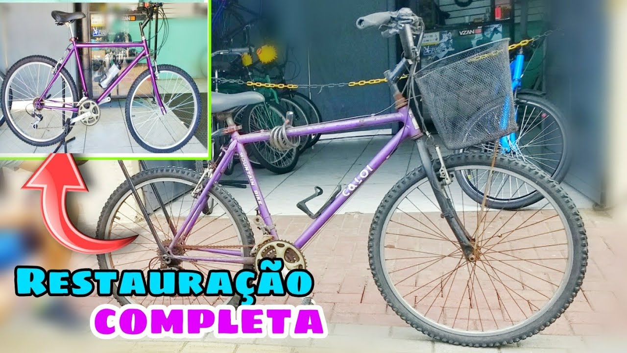 RESTAURANDO SUCATAS de BIKE / BICICLETA CALOI COM KIT SHIMANO 1989