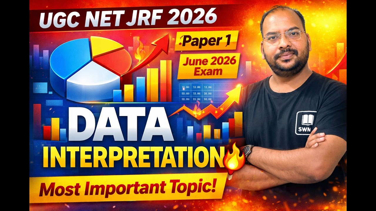Data Interpretation PAPER 1 Questions | UGC NET JRF SET JUNE 2026 Paper 1 Classes | Dr. Mukesh Goyal
