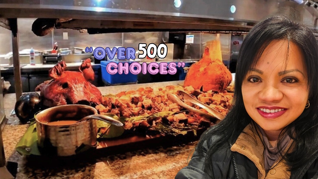 LARGEST Buffet in Las Vegas (Bacchanal Buffet) at Caesars Palace [4K]