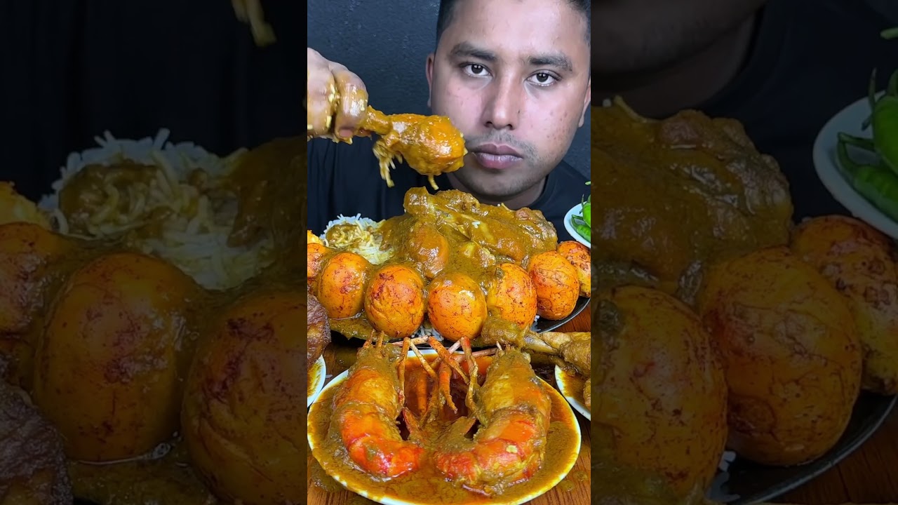 Chicken leg piece eating challenge #shorts