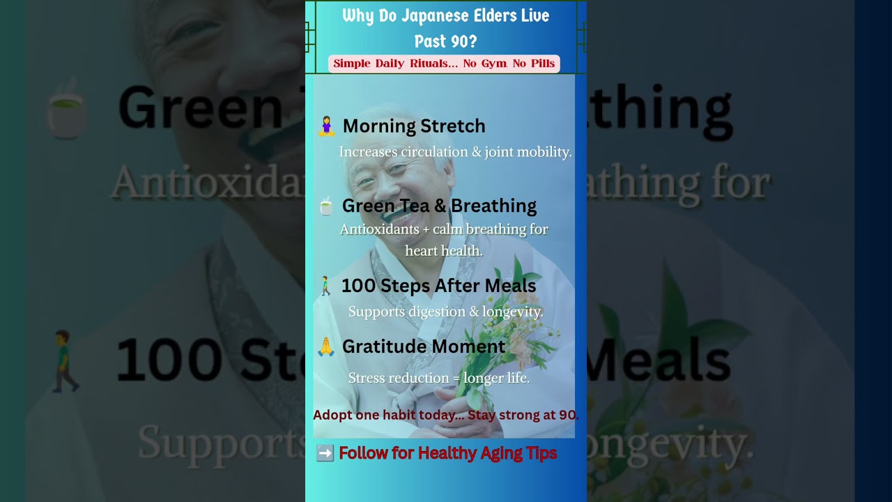 4 Japanese Aging Secrets to Stay Strong After 65 | Longevity Rituals