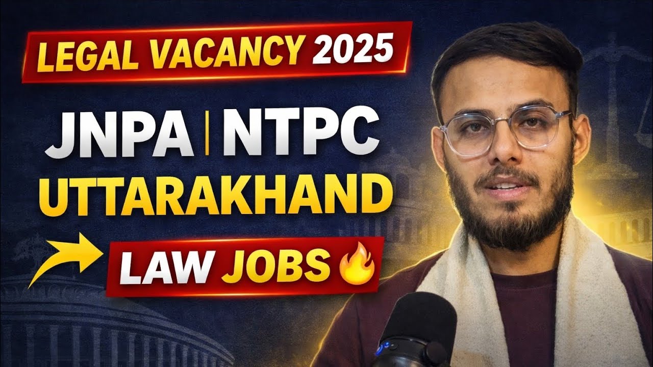 Govt Legal Vacancy 2025 🚨 | High Salary Law Jobs | JNPA + NTPC Green + UK Chini Aayog