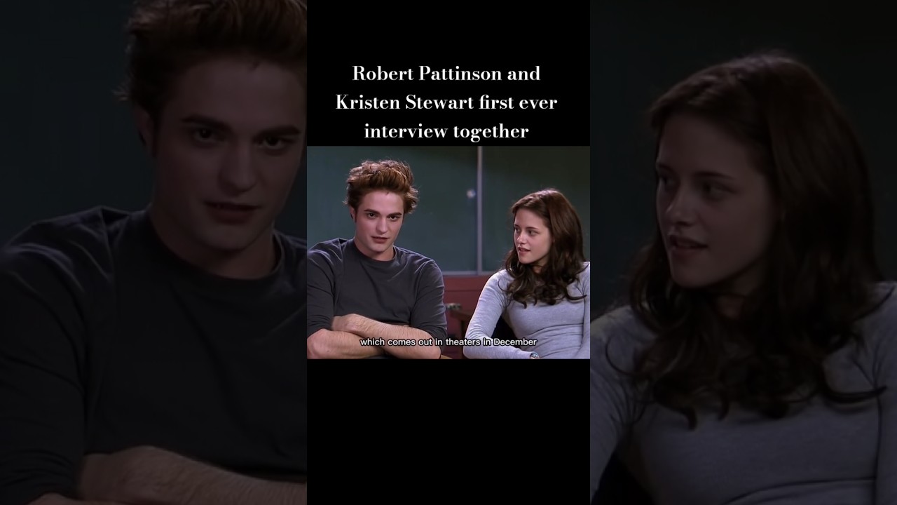 their first ever interview together #robertpattinson #kristenstewart #twilight #twilightsaga #shorts