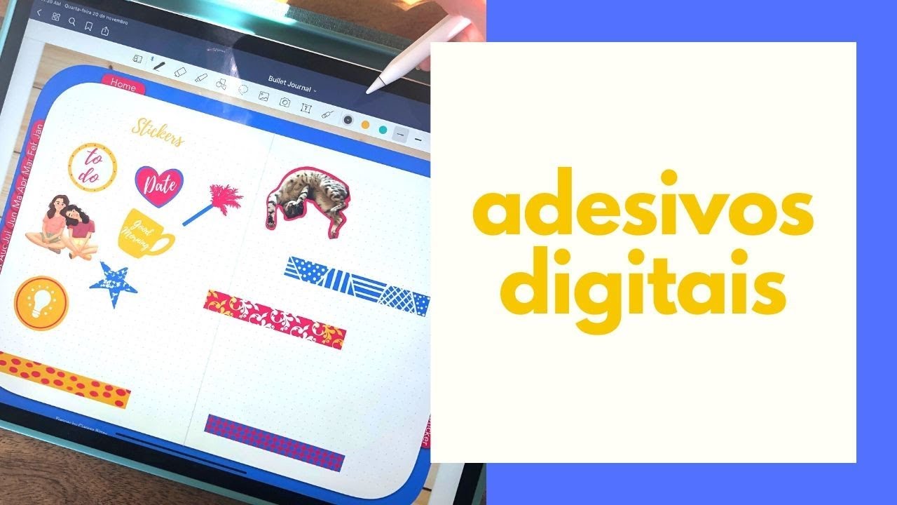 CRIANDO ADESIVOS PARA BULLET JOURNAL DIGITAL | Clarissa Bittes