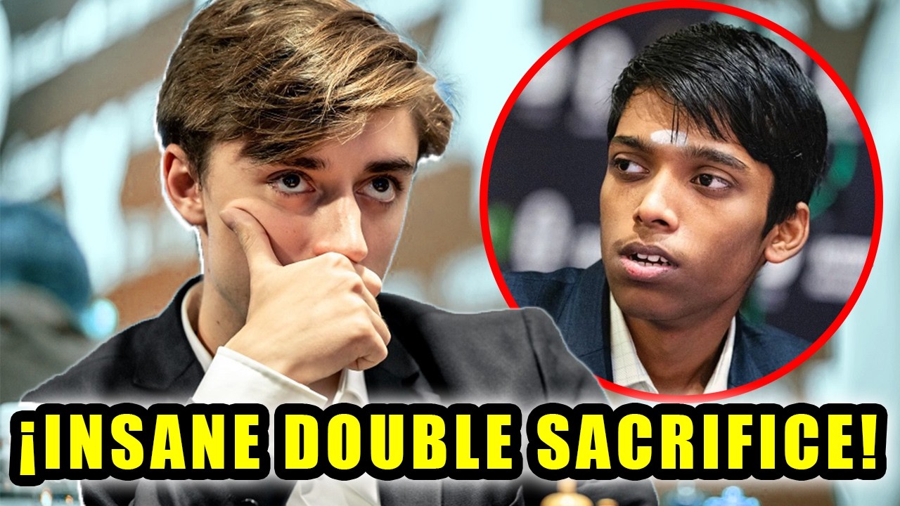 ¡Pragg STUNNED by Dubov’s BRILLIANCE! (Double Sacrifice) 😱 | Pragg vs Dubov | FIDE World Blitz 2023