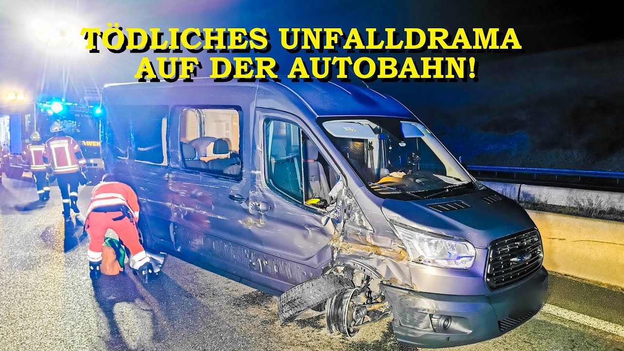 [TÖDLICHES UNFALLDRAMA AUF AUTOBAHN] Kleinbus kracht in 40-Tonner | Nächtlicher Großeinsatz auf A6