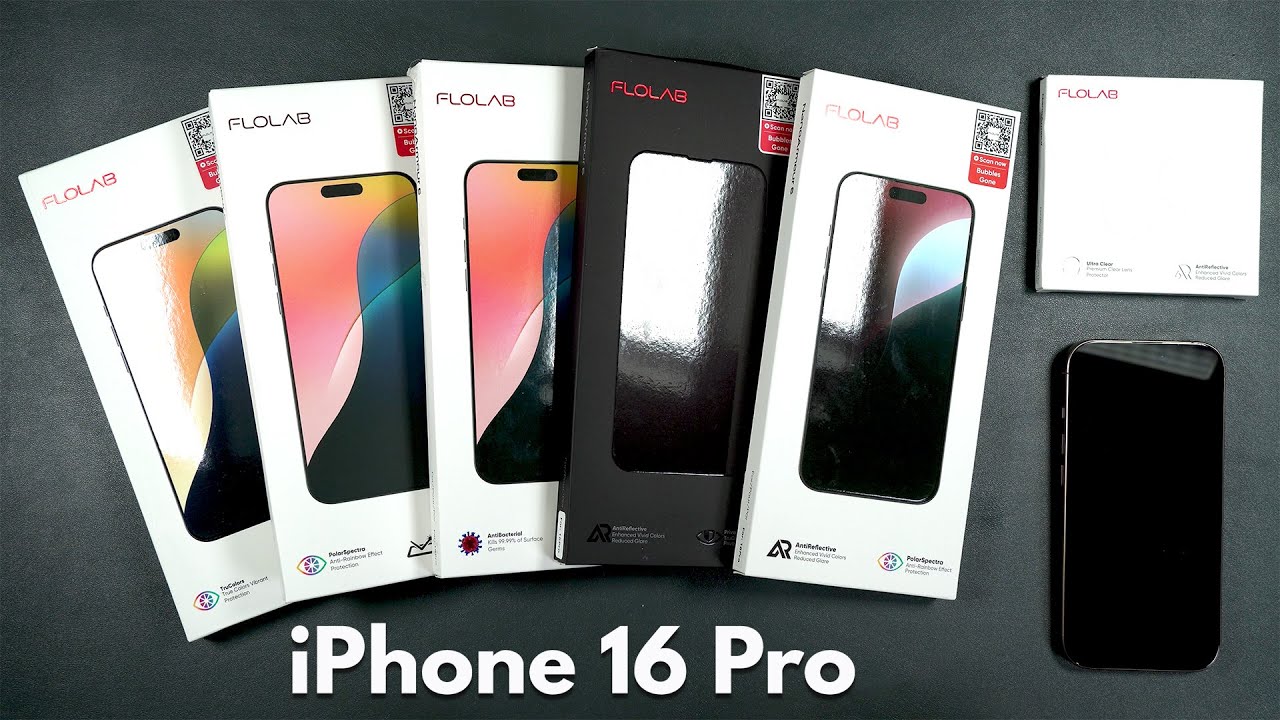 iPhone 16 Pro Every FLOLAB ONETIME Screen Protector  -  Drop & Scratch TESTED