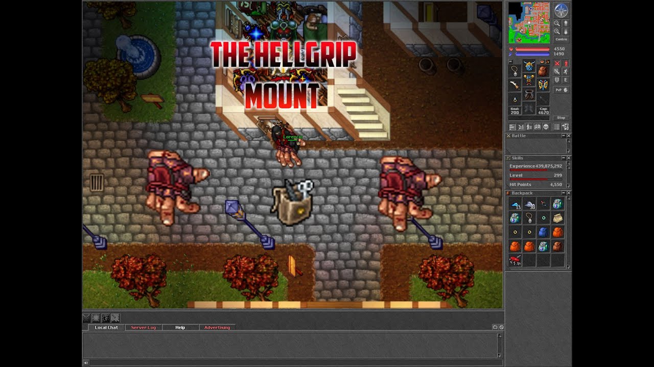 Tibia / Taming The HellGrip / Domando a The HellGrip / Aurera-Global