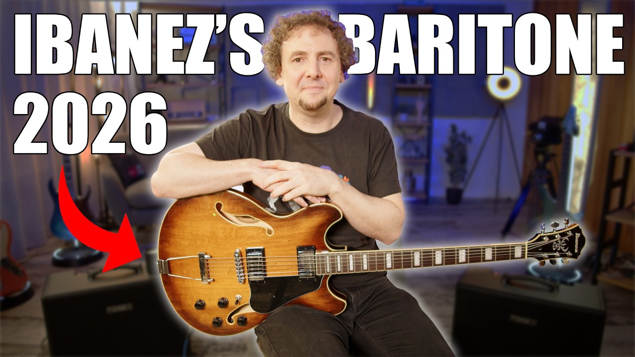 2026 Ibanez AS7328 Baritone | An affordable doom and ambient tone machine! First Look and Play