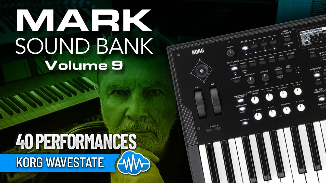 KORG WAVESTATE SERIES - 40 Custom Performances -  Mark Sound Bank V9