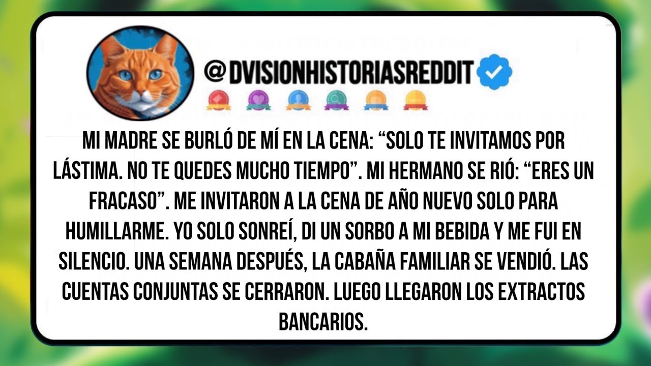Mi Madre Se Burló De Mí En La Cena  “solo Te Invitamos Por Lástima  No Te Quedes Mucho Tiempo”
