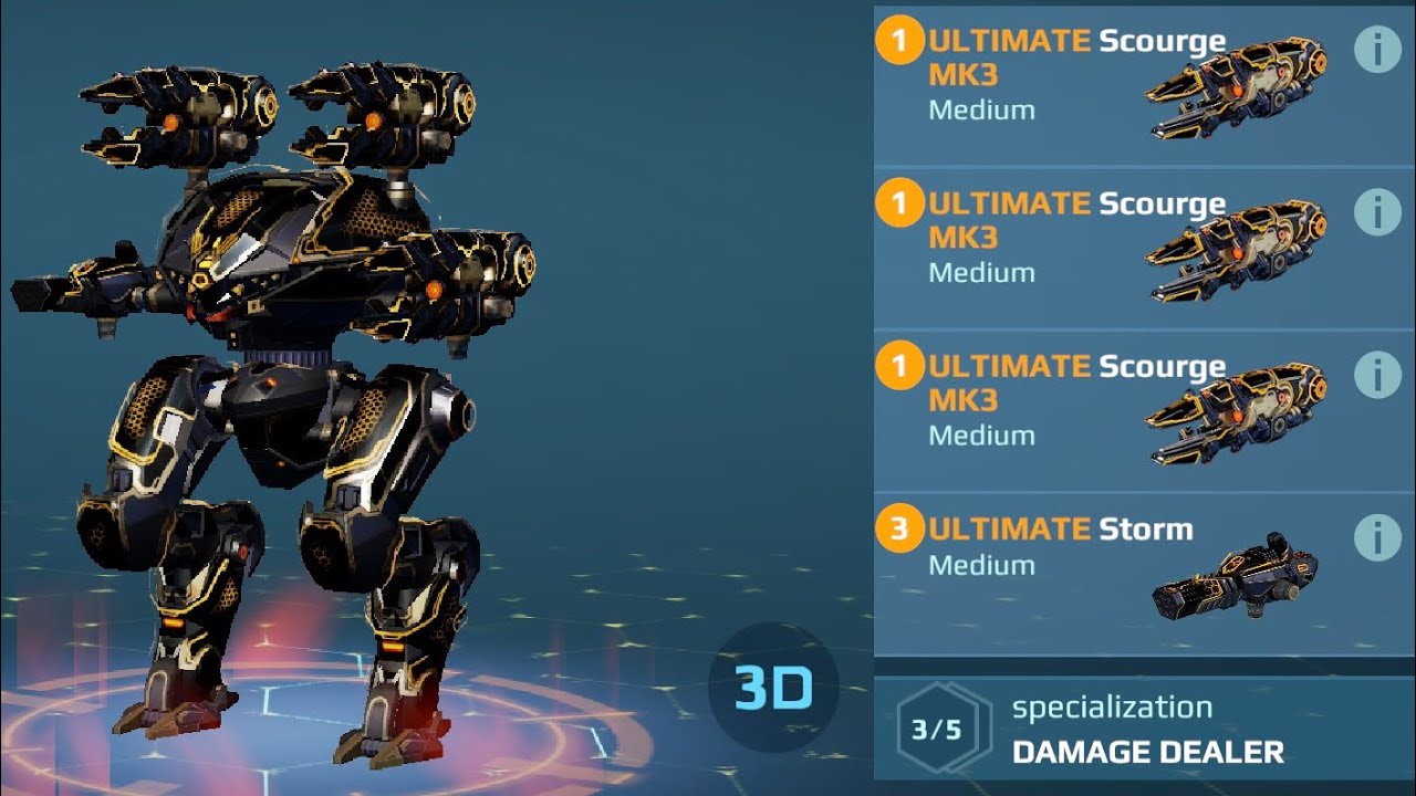 ULTIMATE Scourge/ 1 Storm on the ULTIMATE Leech game play / War Robots