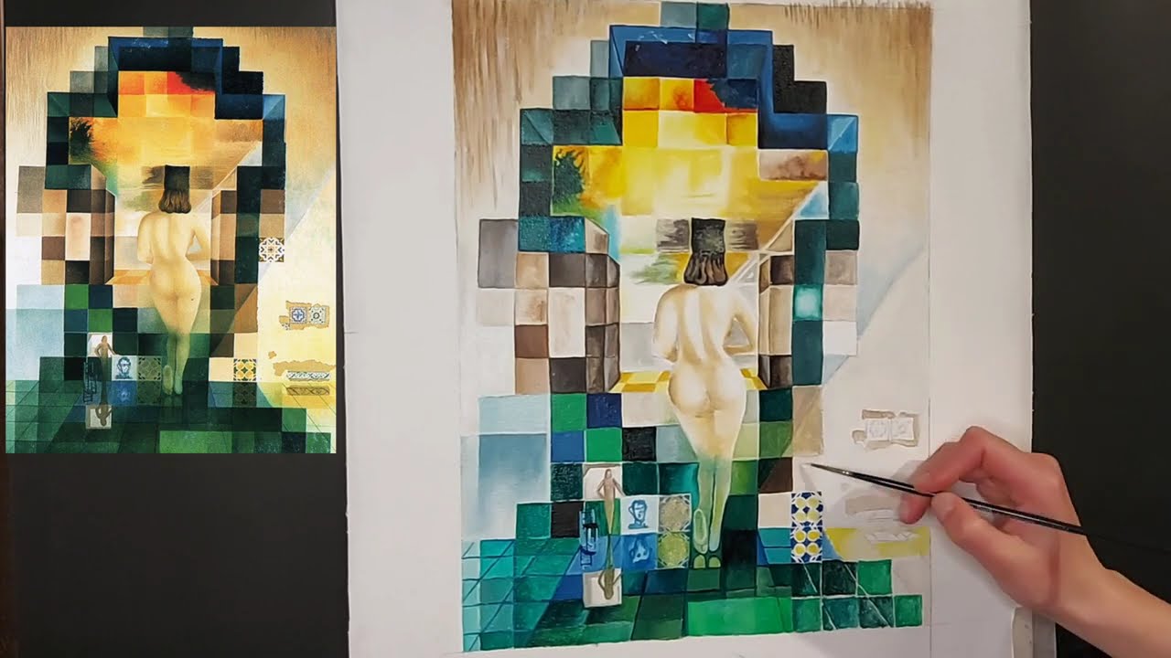 Repainting Salvador Dalí’s Masterpiece: Lincoln in Dalivision | Surreal Optical Illusion Art