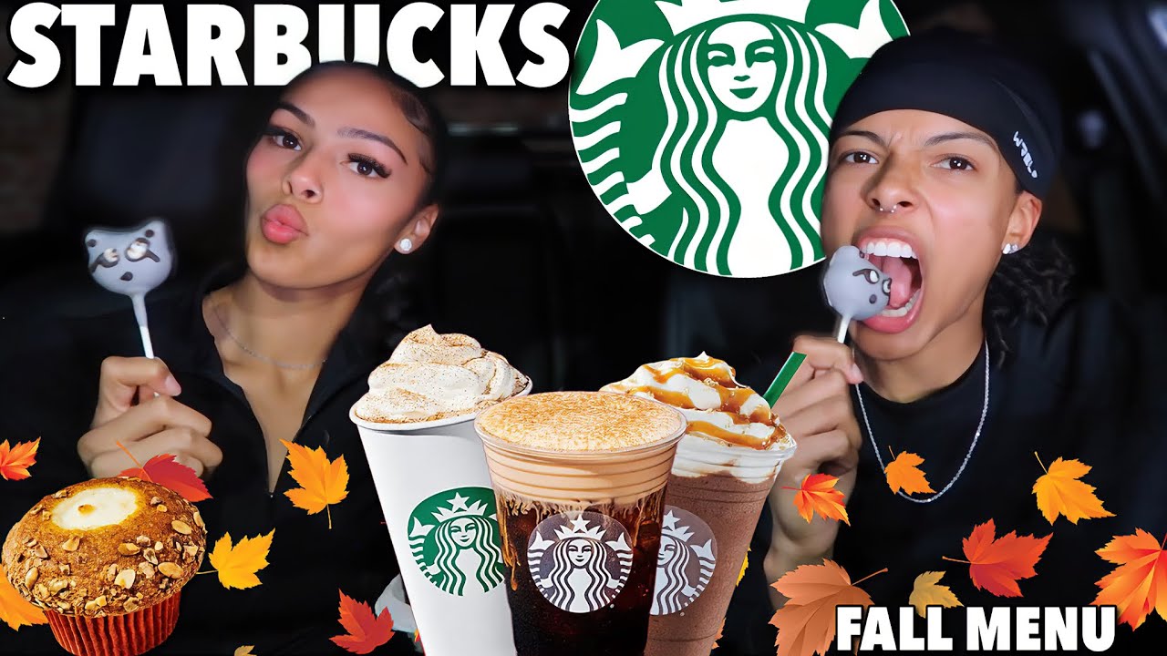 ПРОБУЕМ НОВЫЕ БЛЮДА ИЗ ОСЕННЕГО МЕНЮ ОТ STARBUCKS!!🔥 *MUKBANG/ОБЗОР*