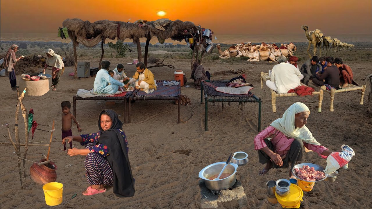 Nomadic Life in Cholistan | making breakfast | village life in Pakistan 🇵🇰