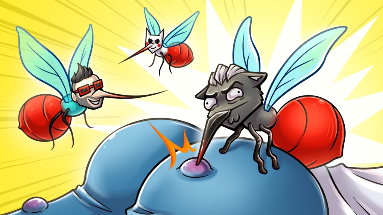 ТЕПЕРЬ ЧЕЛОВЕК ПРЯЧЕТСЯ :D БИТВА КОМАРОВ #mosquitogang