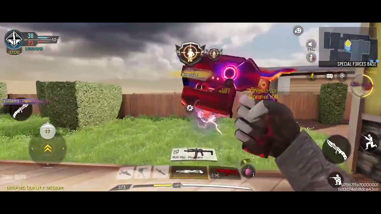 M4- black gold Royal Ghost Cold Biter skin Call of duty mobile 