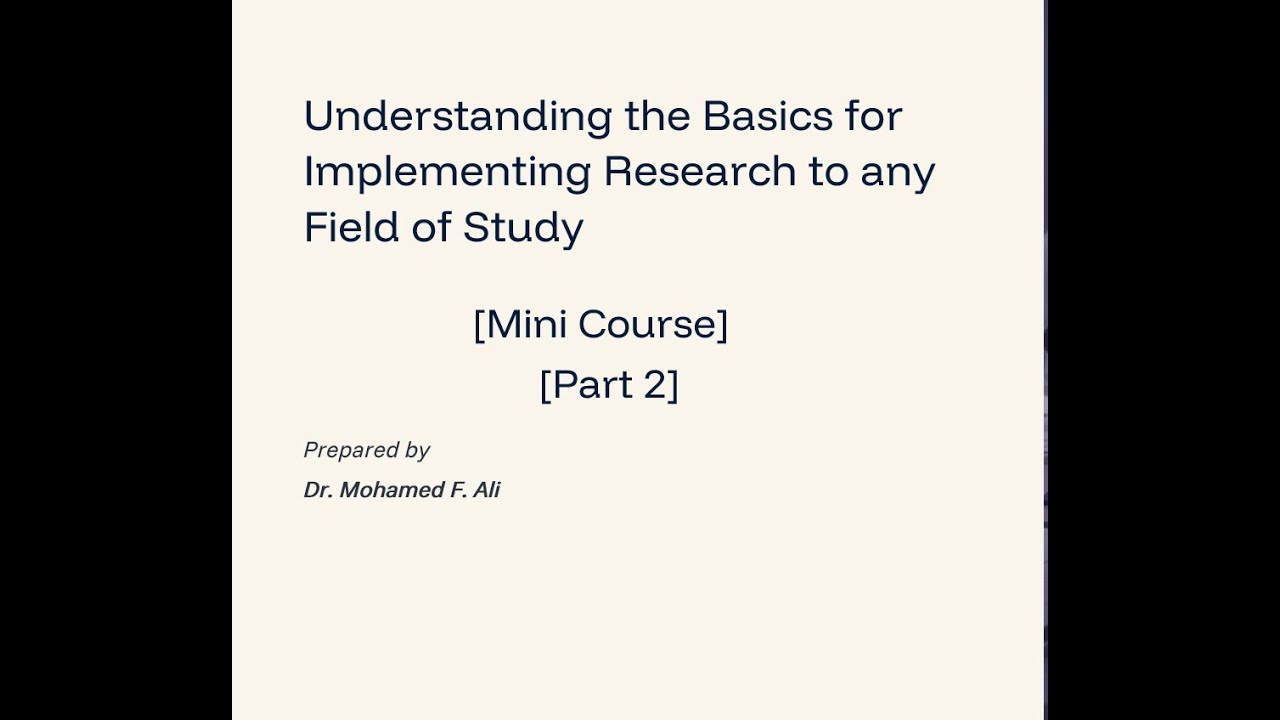 Research Paradigms, Methods, and Meaning [Part 2]