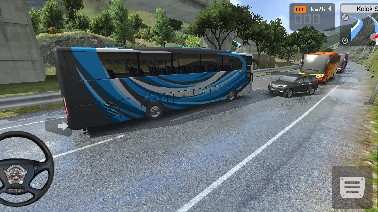 Gameplay ll indonesia bus simulator 3D part2 most likely bus simulator in the world transport people