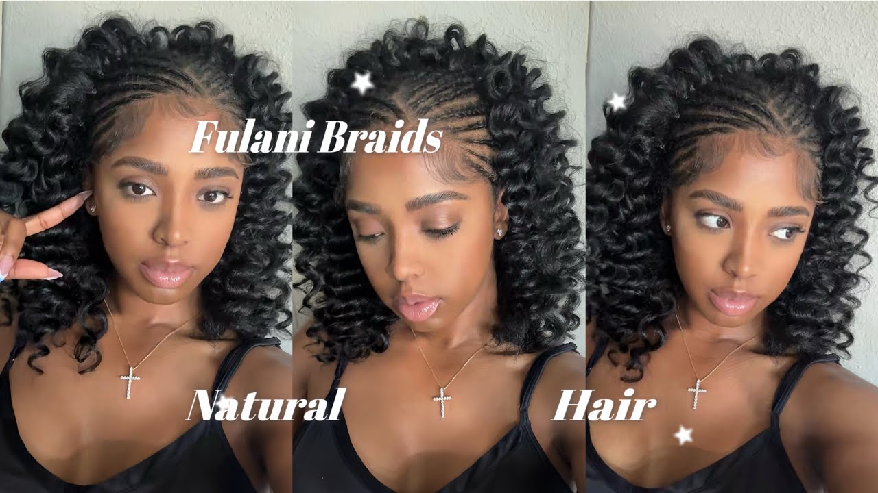 How to Do Fulani Braids on Yourself at Home with Natural Hair (Jayda Wayda Braids) DIY