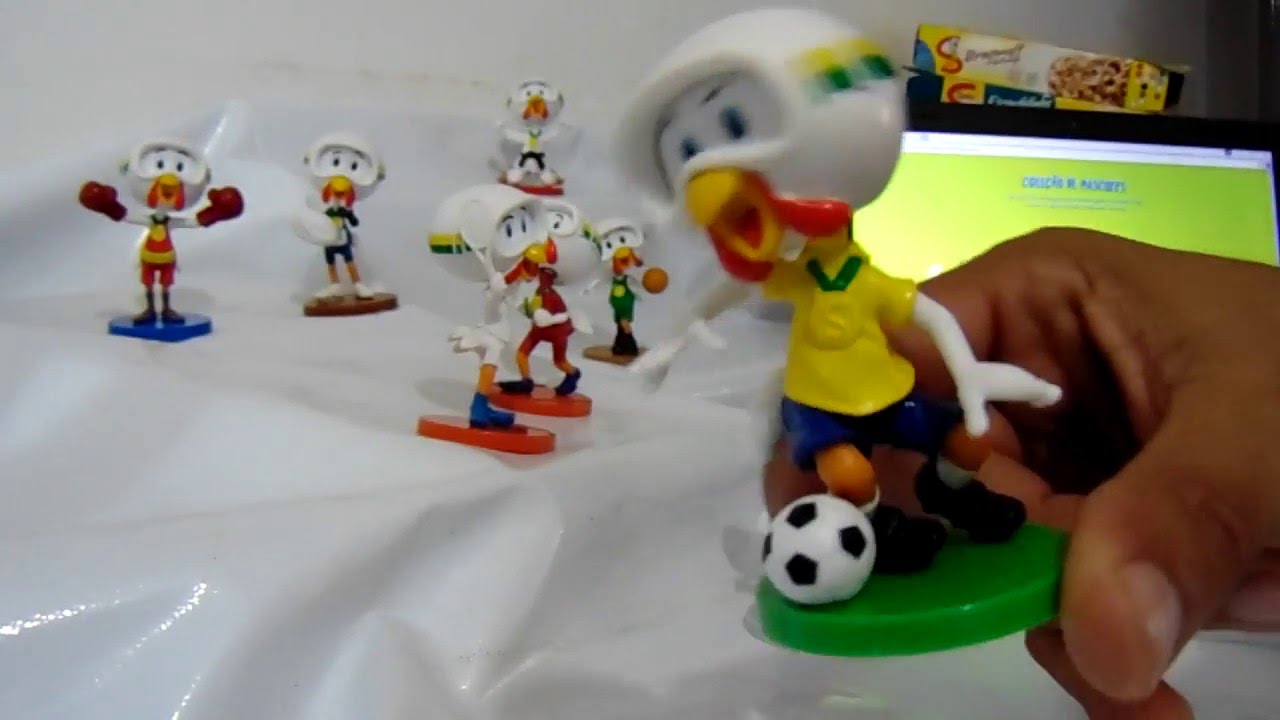 Meu mascote da Sorte miniaturas promoção Sadia Olimpíadas e Paraolimpíadas Rio 2016