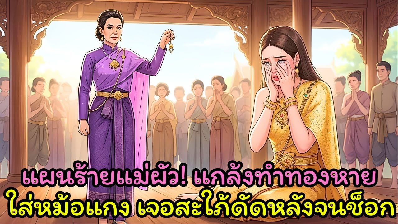 แม่สามีตั้งใจทำต่างหูทองตกในหม้อแกง ลูกสะใภ้แอบเก็บเงียบ และบทเรียนราคาแพงต่อหน้าแขกเหรื่อทั้งหมด!
