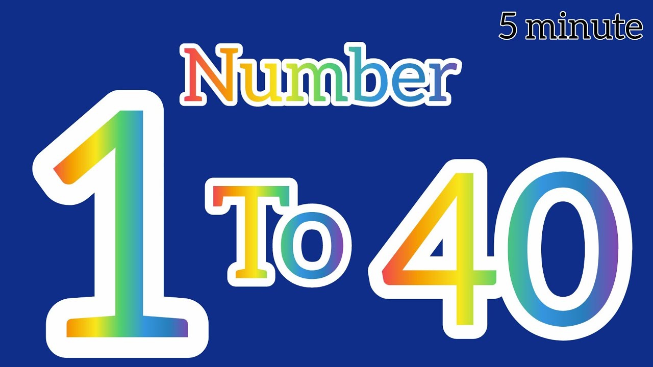 123 Counting Song || Numbers 1 to 40 for Kids || Nursery Rhymes & Learning