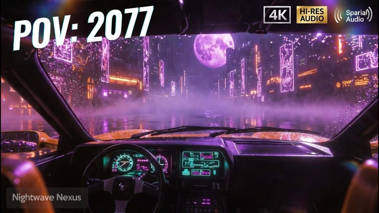 POV: You're driving into the future (Cyberpunk / Night Drive Synthwave)