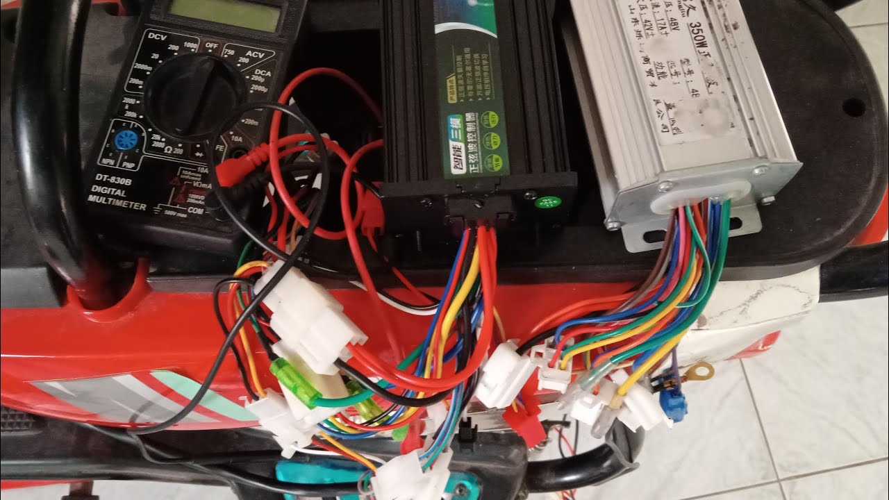 เปลี่ยนกล่องไฟรถจักรยานไฟฟ้า400W.กับชุดสายไฟหลัก