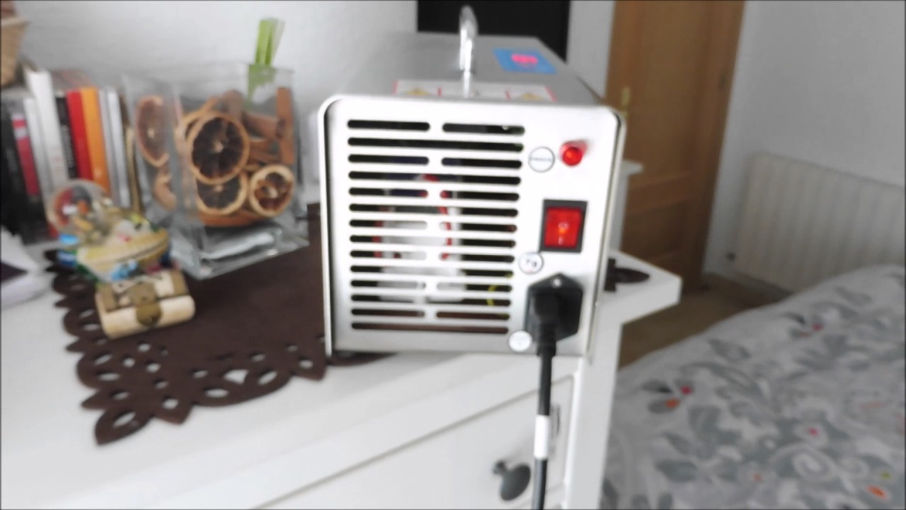 Desinfección con ozono Generador portátil 7g/h. Tratamiento de Ozono a Domicilio.