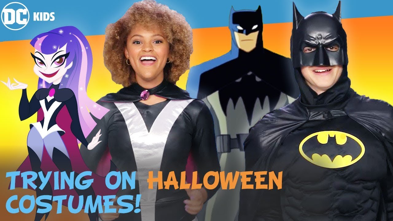 Trying Super Hero Halloween Costumes! | DC Kids Show