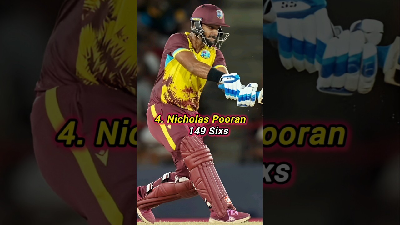 top 10 most sixes in career in T20Is #batsman #t20