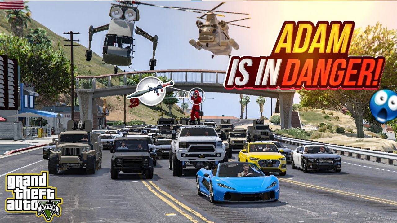 ADAM IS IN SERIOUS TROUBLE 🚨 | HARDEST ESCAPE! | GTA 5