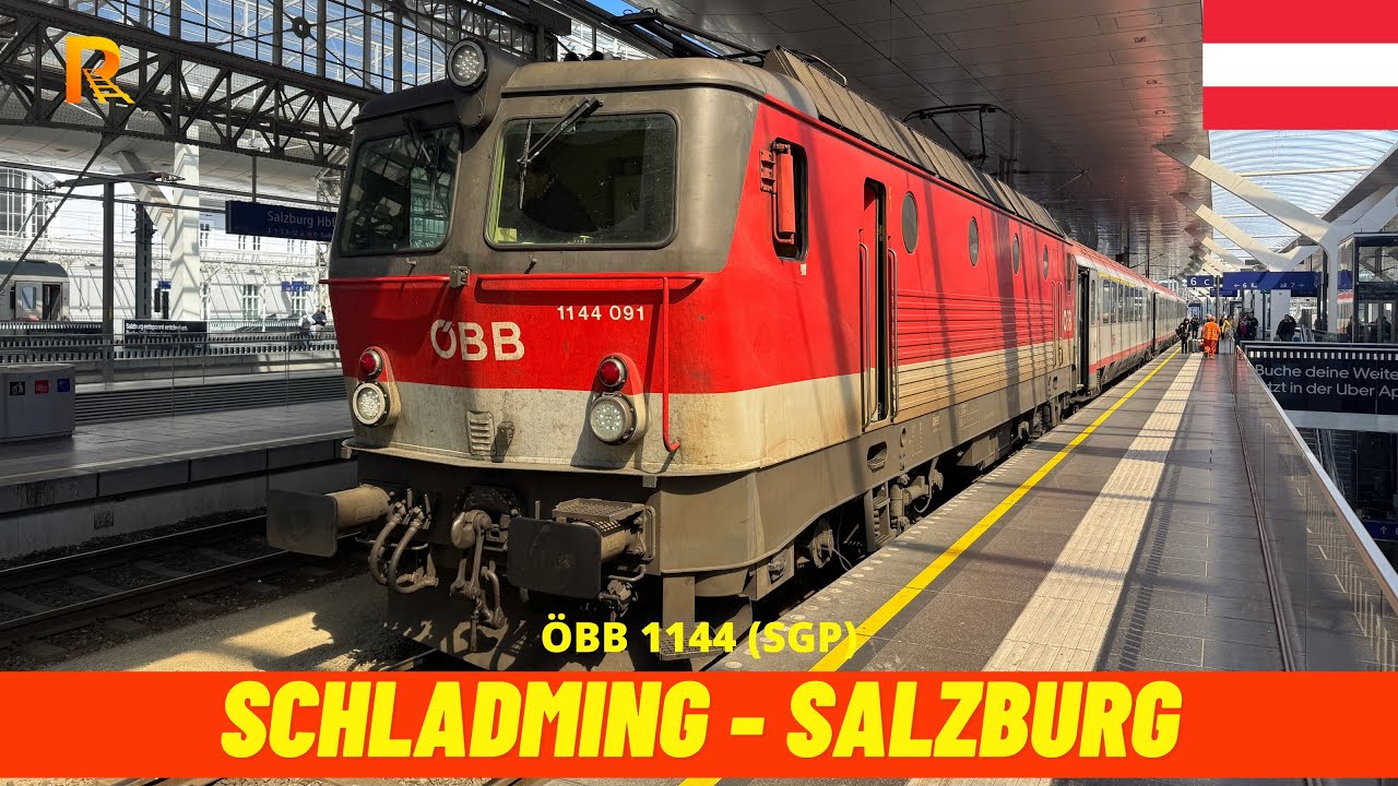 Cab Ride Schladming - Salzburg Hbf (ÖBB, Austria, April 2025) train driver's view 4K