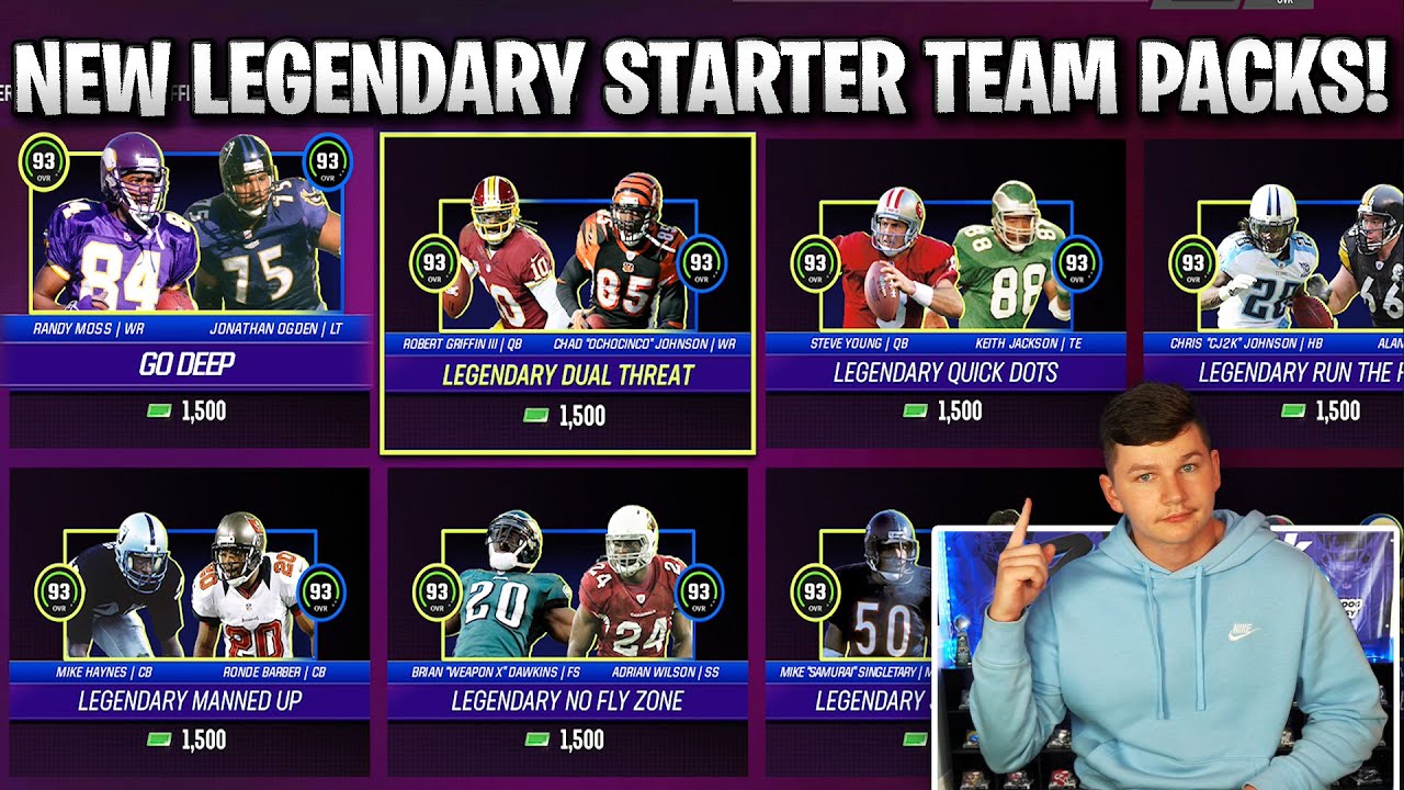 NEW LEGENDARY STARTER TEAM PACKS! THE BEST LEGENDARY STARTER TEAM PACKS TO BUY! | MADDEN 23